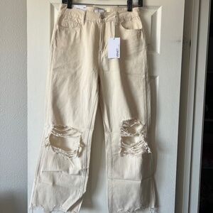 Vervet Super High Rise 90s Vintage Crop Flare Jeans